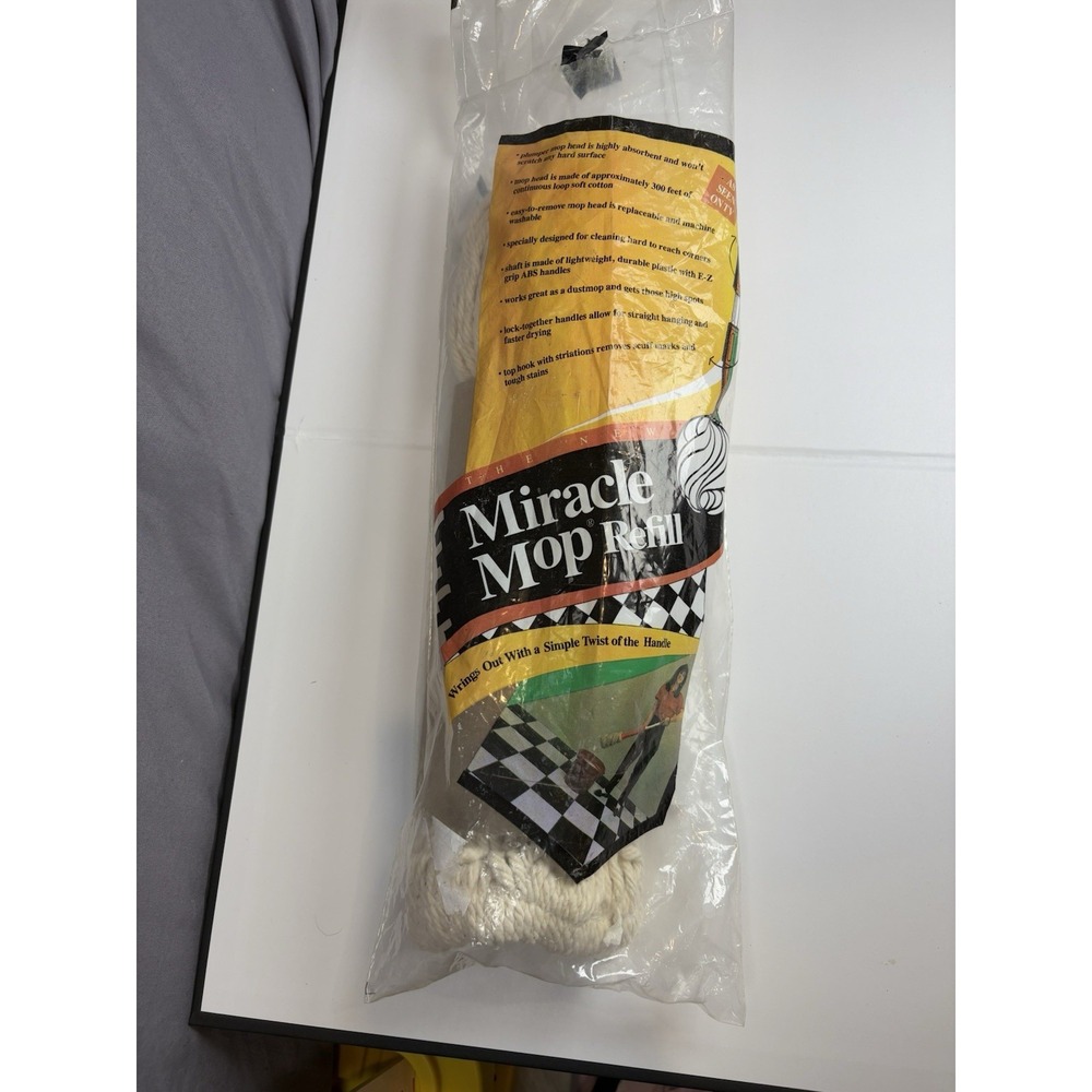 Miracle Mop Refill Replacement Head As Seen On TV Wrings Out Ingenious USA